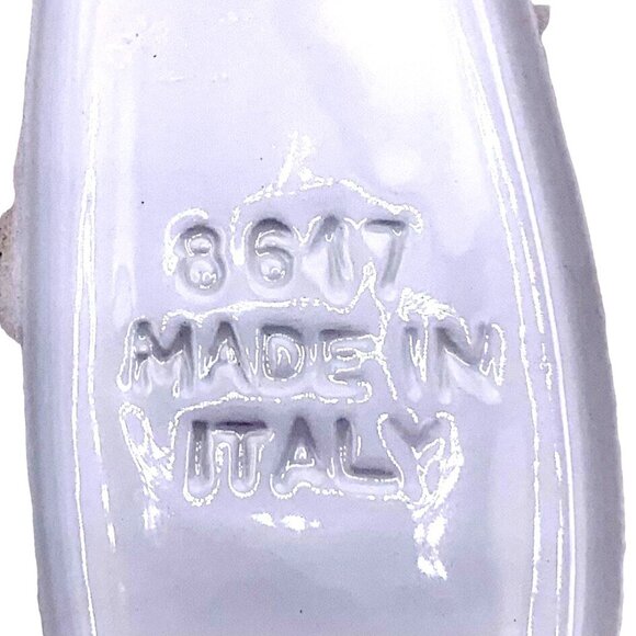 Vintage Italian Majolica Set of 4 Pottery Corn Cob Dishes Plates Holders #8617 - Picture 8 of 10